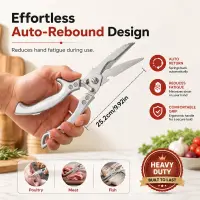 মাংস কাটার কাঁচি | Heavy Duty Poultry & Meat Cutting Shears — 2