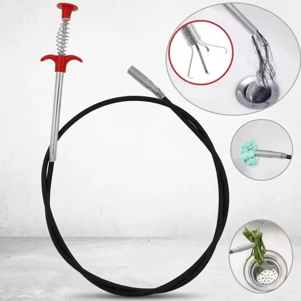 ড্রেন ক্লিনার ক্লগ রিমুভাল ক্লিনিং টুল / Drain / Basin pipe/ Tar Cleaner