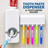 Automatic Toothpaste Dispenser With Toothbrush Holder — 2