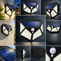 100 LED Solar Wall Light | সোলার মোশন সেন্সর লাইট — 3