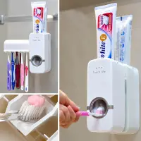 Automatic Toothpaste Dispenser With Toothbrush Holder — 5