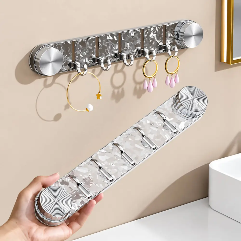 Multipurpose Rotating Suction Cup Hook with Strong Adhesion for Kitchen Supplies and Bathroom Organization