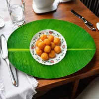 ৬ পিস কলা পাতা ডাইনিং টেবিল ম্যাট / 6 Pcs Banana Leaf Table Mat Set — 2