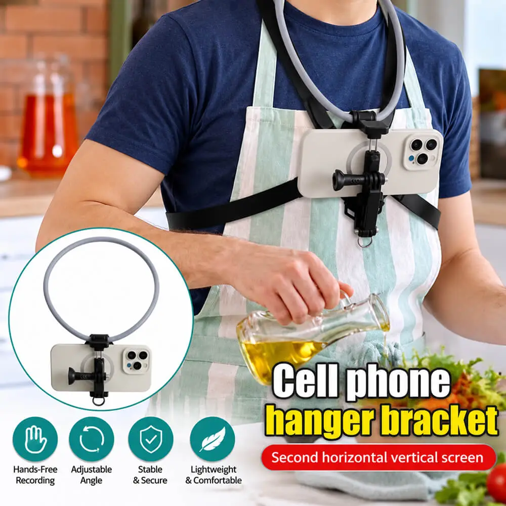 Neck Holder Mount Mount Stand For Mobile Phone & Action Camera