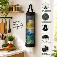 কিচেন পলিথিন স্টোরেজ ব্যাগ / Kitchen Plastic Bag Holder — 3