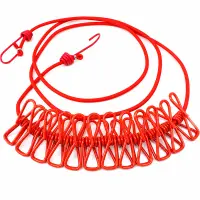 ১২ ক্লিপ স্ট্রেচেবল কাপড় শুকানোর দড়ি / 12 Clip Portable Laundry Rope — 3