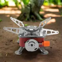 Portable Card Type Campaign Butane Gas Stove Burner With Steel Pipe And Regulator — 4