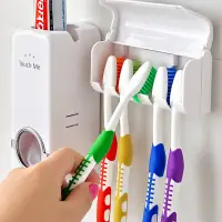 Automatic Toothpaste Dispenser With Toothbrush Holder — 1