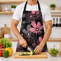 হাই কোয়ালিটি প্রিন্টেড কিচেন এপ্রন | Premium Printed Kitchen Apron (Random Design) — 1