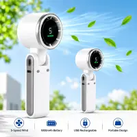 পোর্টেবল হ্যান্ডহেল্ড টার্বো ফ্যান Mini Turbo Portable Fan | Portable Turbo Fan Mini 1800 mAh Turbo Fan — 2