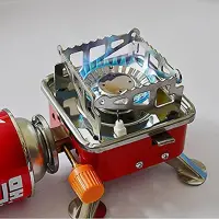 Portable Card Type Campaign Butane Gas Stove Burner With Steel Pipe And Regulator — 3