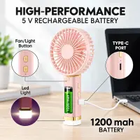 JYSUPER JY-2517A Rechargeable Mini Foldable Hand Fan With Box For Indoor or Outdor — 1