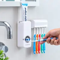Automatic Toothpaste Dispenser With Toothbrush Holder — 4