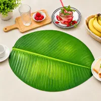 ৬ পিস কলা পাতা ডাইনিং টেবিল ম্যাট / 6 Pcs Banana Leaf Table Mat Set — 1