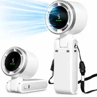 পোর্টেবল হ্যান্ডহেল্ড টার্বো ফ্যান Mini Turbo Portable Fan | Portable Turbo Fan Mini 1800 mAh Turbo Fan — 5