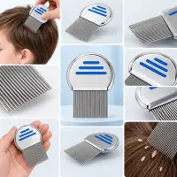 স্টেইনলেস স্টিলের উকুন অপসারণের চিরুনি, Stainless Steel Lice Removal Comb — 3