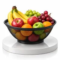 প্রিমিয়াম ব্ল্যাক রিম ভেজি বাস্কেট ও বোল / Premium Black Rim Veggie Basket & Bowl — 4