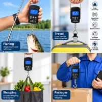 Hanging Weight Scale 50kg, Digital Portable Hanging Electronic Hook Scale 50 kg — 2